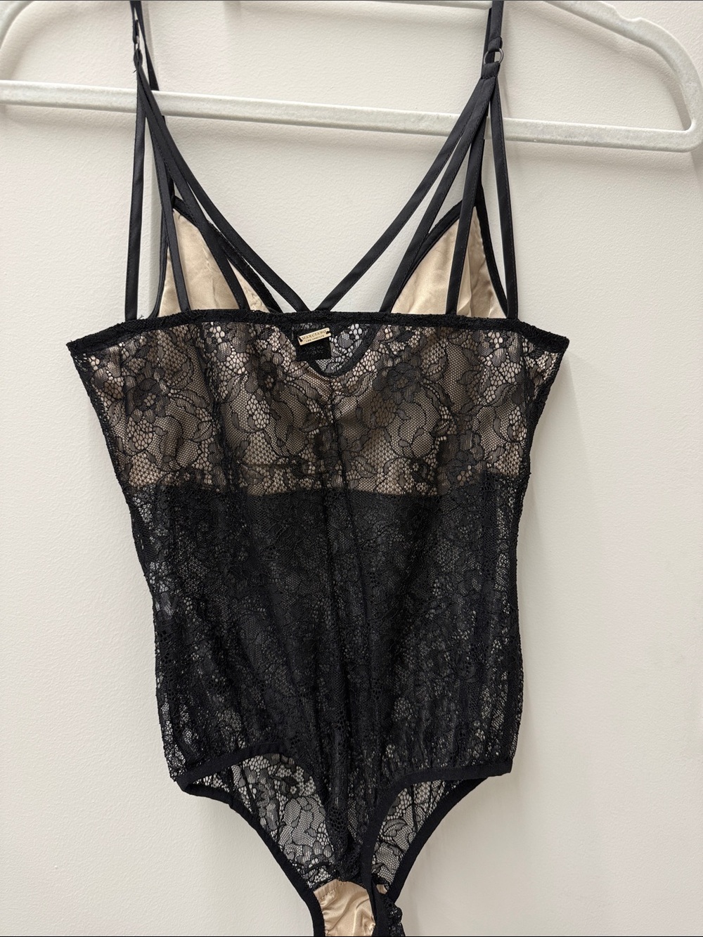 Marciano Black Sheer Lace Bodysuit Chemise - Picture 3 of 3